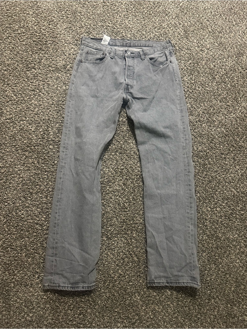 Levi's Straight Jeans in Light Gray Denim